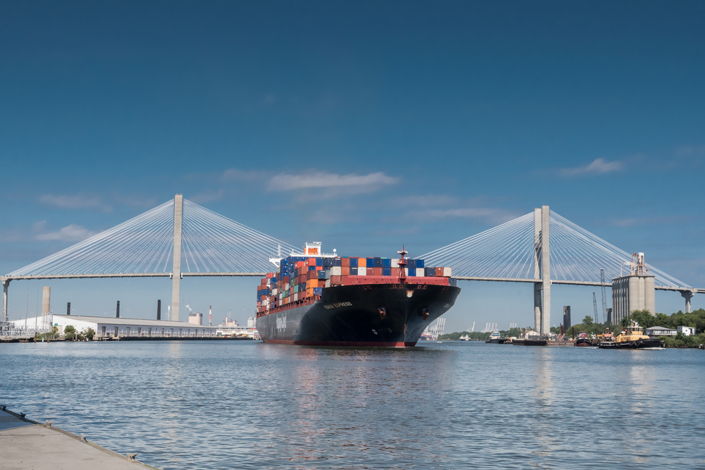 Vessel on its way to Savannah Port